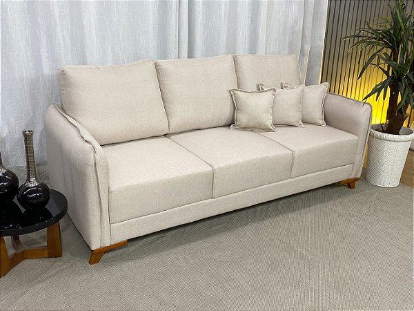 Sofá 3 Lugares Living Linho 2.00m Ariel