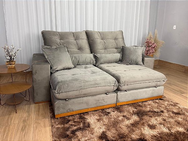 Retrátil e Reclinável Kioto 2.30m D33 Molas Ensacadas