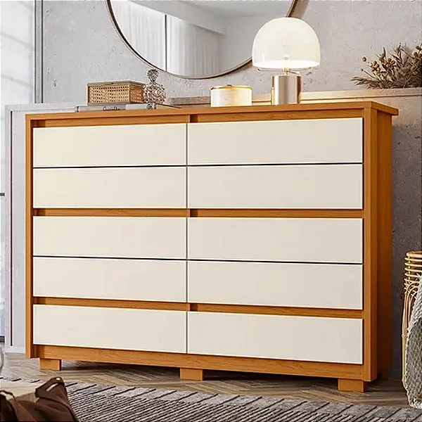 Cômoda Duetto 10 Gavetas Albatroz