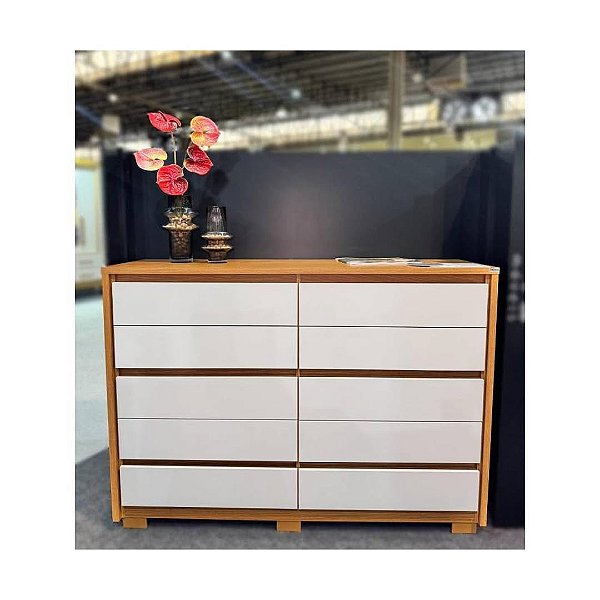 Cômoda Duetto 10 Gavetas Albatroz