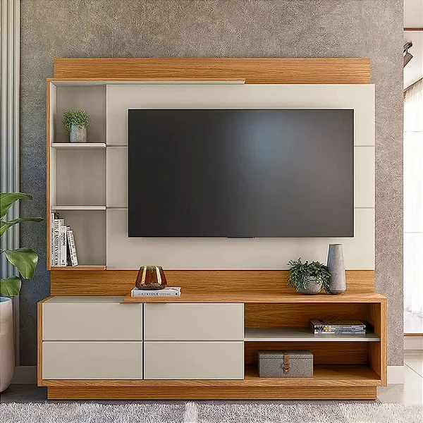 Estante Home Atlanta 2 Portas 1.80 Tv 60 - Linea