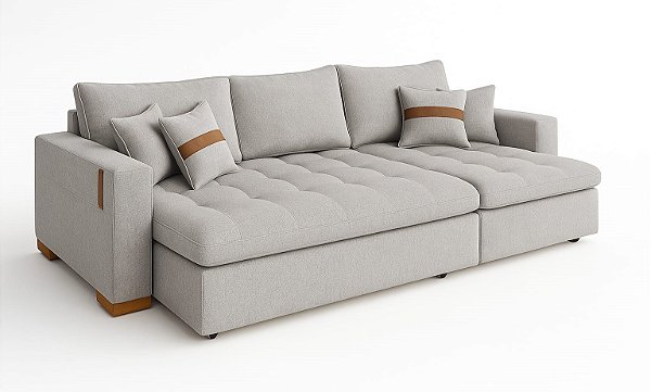 Sofá sem Caixa Retrátil Lisboa D28 240m - Art Decor