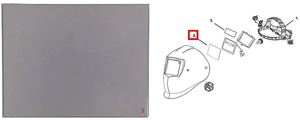 Lente Externa de Proteção Para Máscara A10 / A20 / A30 - ESAB