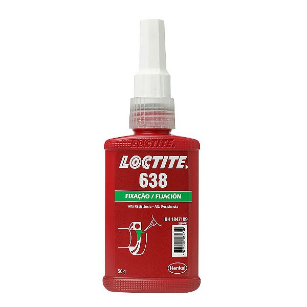 Adesivo Loctite 638 Fixação Cilíndrica Anaeróbica Alta Resistência 50g - LOCTITE