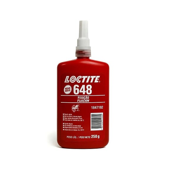 Adesivo Loctite 648 Fixador Monta Rolamentos 250g - LOCTITE