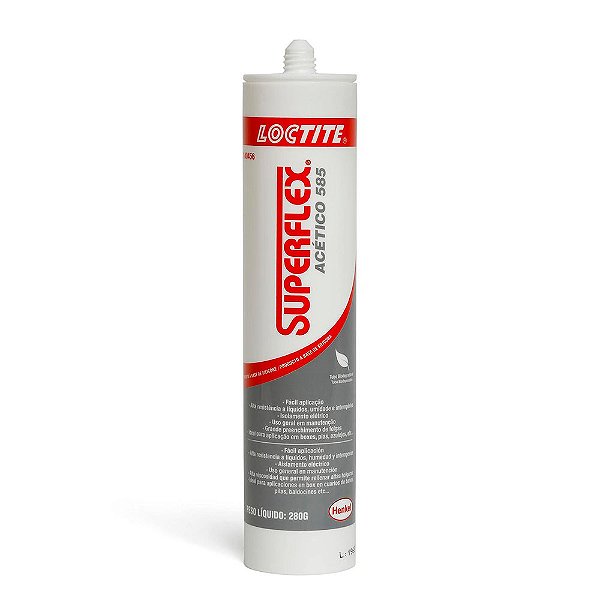 Silicone Acético Incolor Superflex SI 585 Transparente 280g - LOCTITE