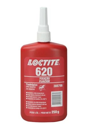 Loctite 620 Fixador Alta Resistência Cura Lenta 250g