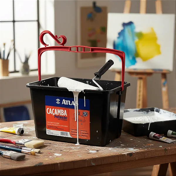 Balde Caçamba Plástica para pintura 10L - ATLAS