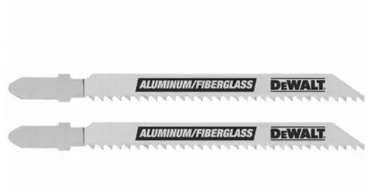 Lâmina Tico-Tico para Alumínio/Fiberglass 4" 8DPP "T" HCS com 2 unidades - DEWALT