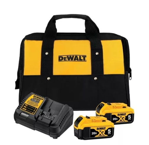 Kit 2 Baterias 5Ah com carregador e bolsa - DEWALT