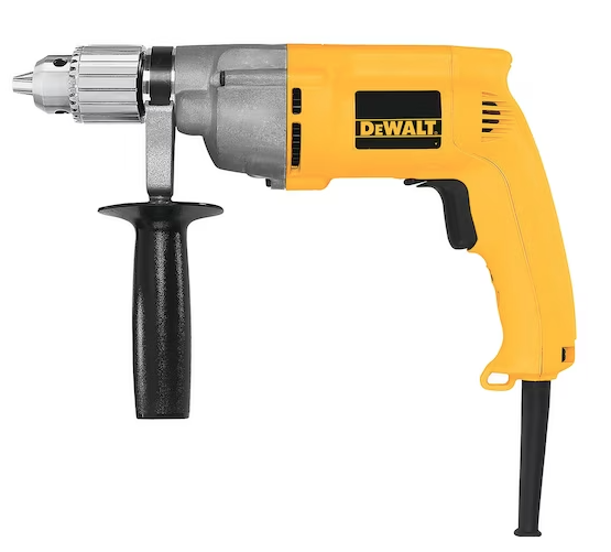 Furadeira 1/2" (13mm) 600w, vvr, tripla redução de engrenagens, 220v - DEWALT