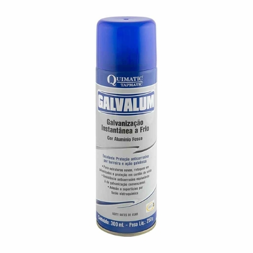 Galvanização aluminizada (galvalum) spray 300ml - TAPMATIC