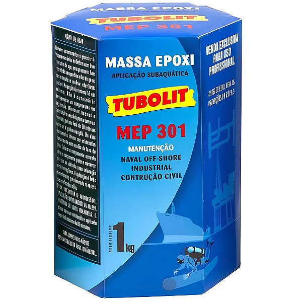 MASSA EPOXI TUBOLIT MEP-301 1KG COLA AZULEIJO DE PISCINA