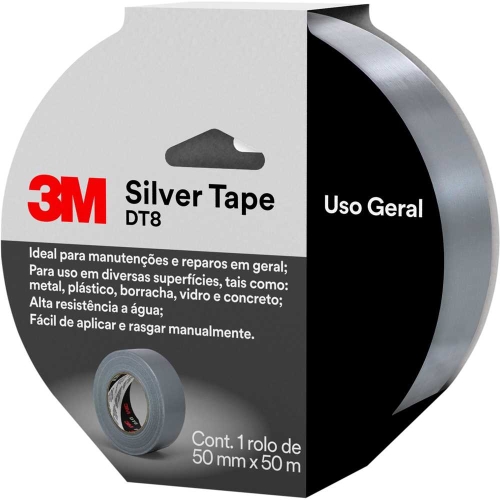 Fita Multiuso Silver Tape DT8 50mm x 50m - HB004635460 - 3M
