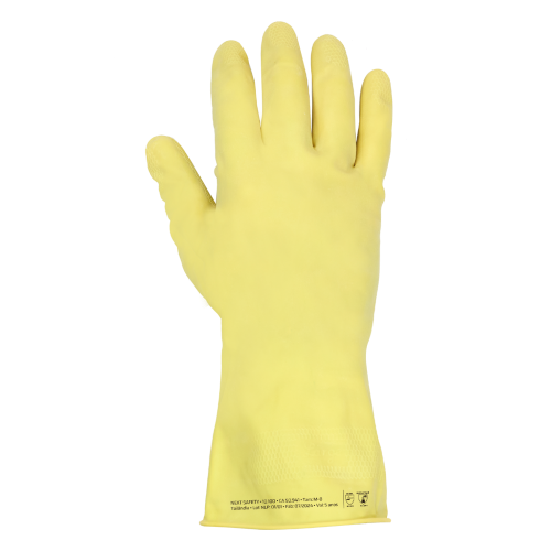 KIT C/10 LUVAS LATEX FORRO ALGODAO PURAGUARD MULTIUSO 10.100 CA 50941 NEXT SAFETY