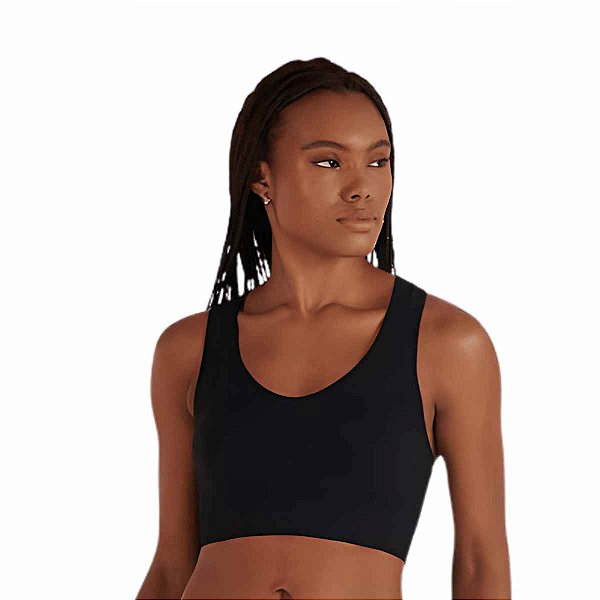 Top Com Bojo AF Basic - 71856 Preto - Lupo