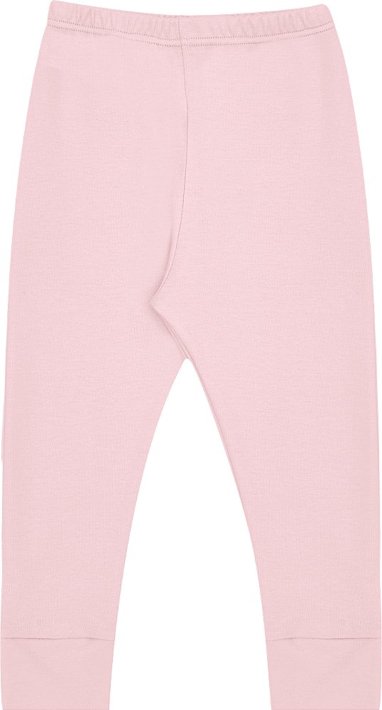 Calça Vira Pé Bebê 100% Algodão Suedine - Rosa - Kiko Baby