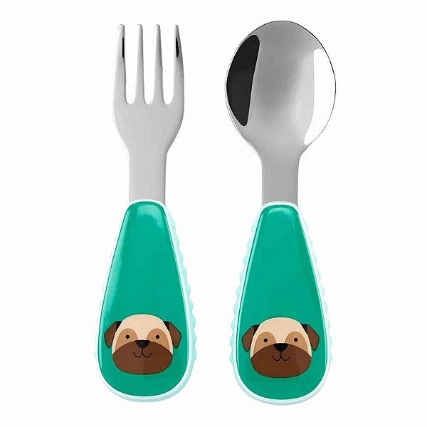 Kit Talheres Zoo Cachorro Pug - Skip Hop
