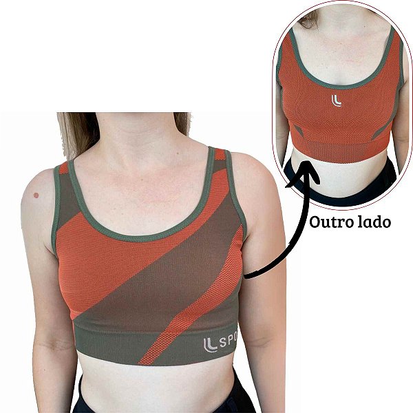 Top Dupla Face Geometrico - Lupo