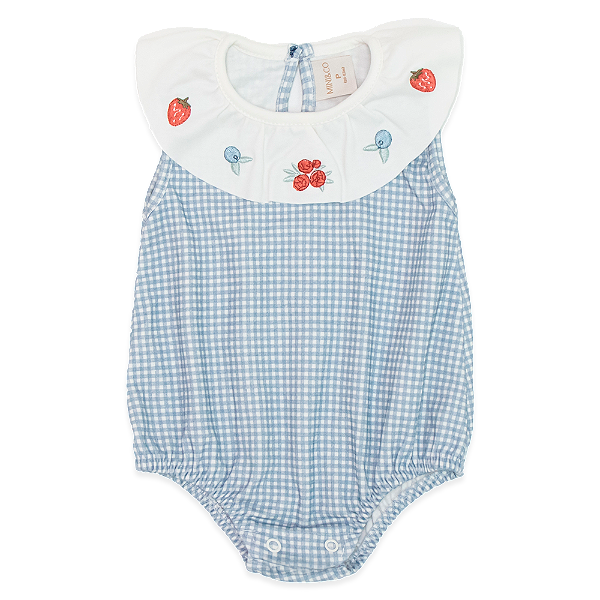 Body Regata Com Golinha Picnic Bebê - Mini & Co