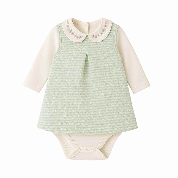 Conjunto Bebê Manga Longa Body e Vestido - Mini & Co