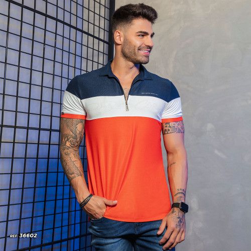 Polo masculina esportiva