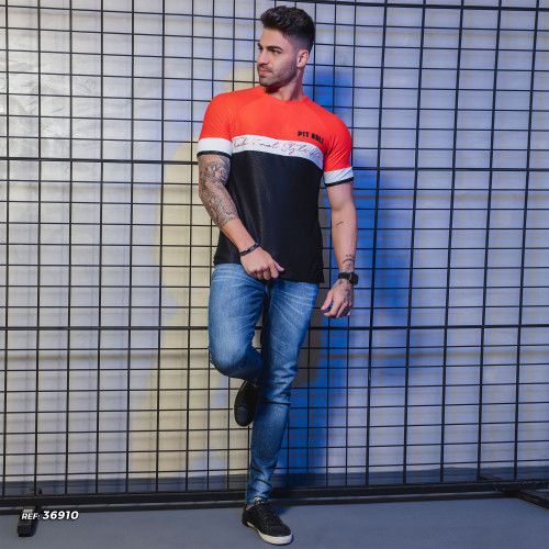 Calça jeans masculina slim