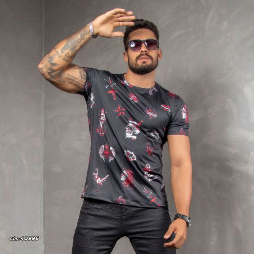 Camiseta gola O tatoo old school