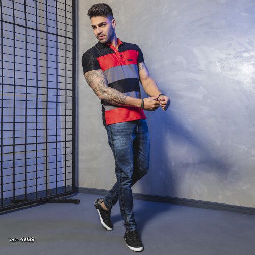 Calça jeans masculina azul