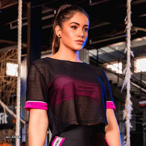 Cropped fitness de telinha