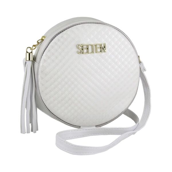Bolsa Redonda Estilosa Feminina Transversal 3D Selten