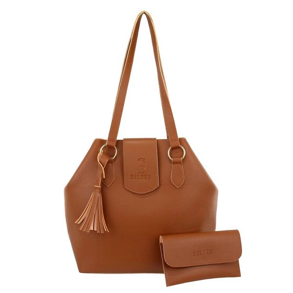 Bolsa Feminina Grande De Ombro Com Porta Óculos Selten