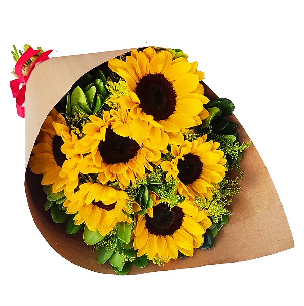 Cone de 6 girassóis