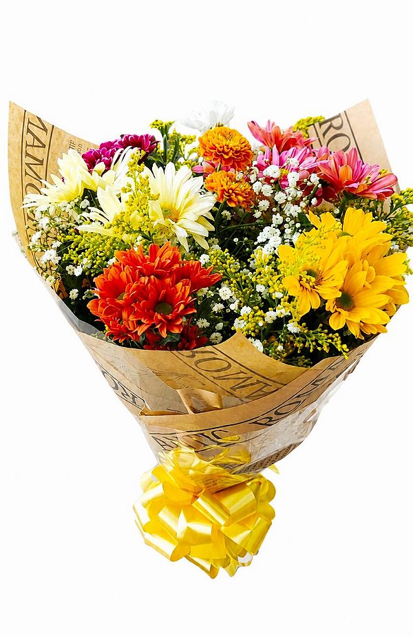 Buquê com 6 flores do campo
