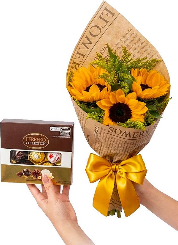 Encanto de Girasssóis e Ferrero