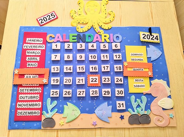 Calendário (fundo Do Mar)