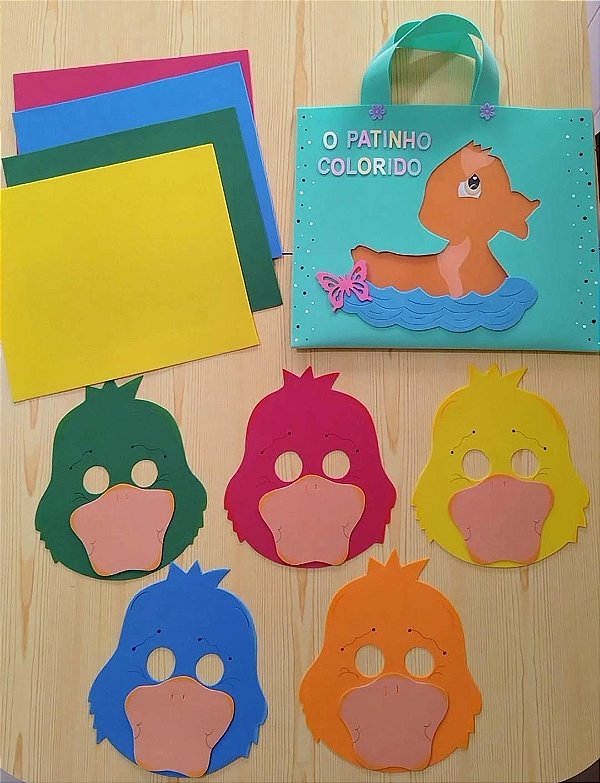 Jogo Das Cores + mascaras (patinho Colorido)