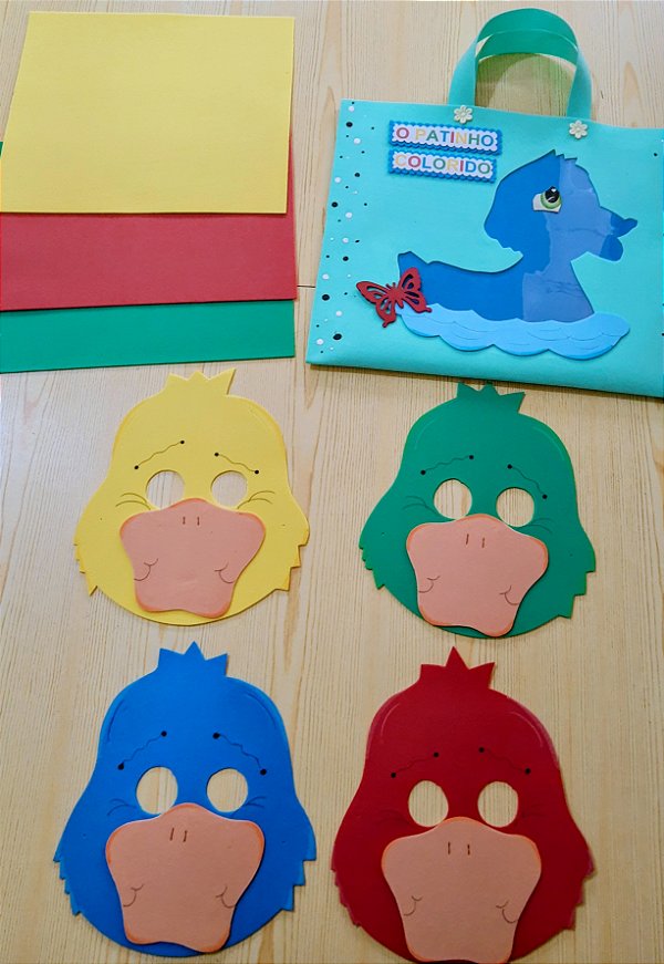 Jogo Das Cores + 4 mascaras (patinho Colorido)