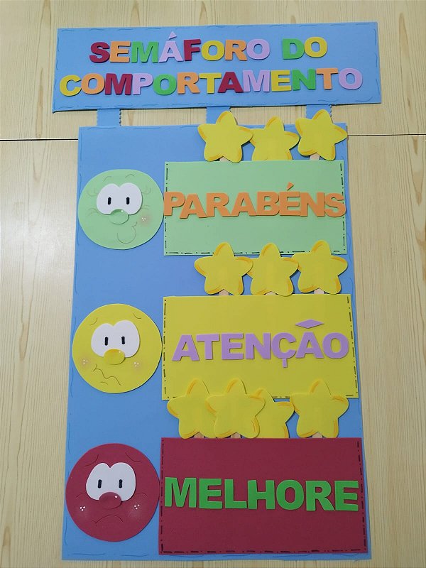 Semáforo do comportamento (todo feito de Eva)