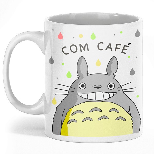 Caneca Totoro Com Café e Sem Café