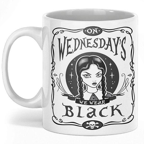 Caneca Wandinha Adams Coffee