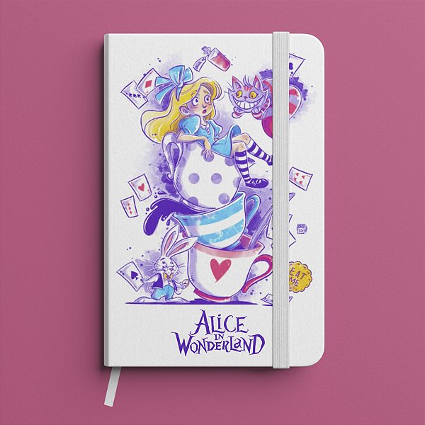 Caderneta Alice no Pais das Maravilhas