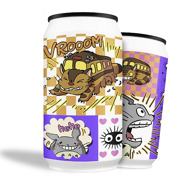 Copo Totoro Studio Ghibli  Latinha de Alumínio 350ml