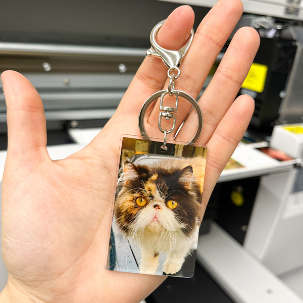 Chaveiro Personalizado Acrílico com sua arte/logo/foto - Impressão UV Alta qualidade