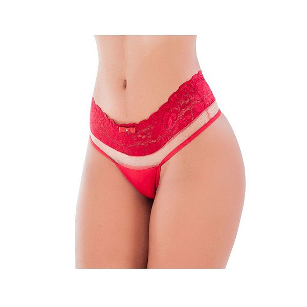 CALCINHA RENDA COM TULE MONIQUE