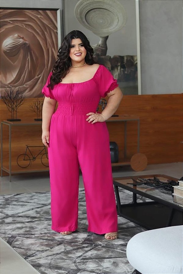 MACACÃO PLUS SIZE CIGANINHA