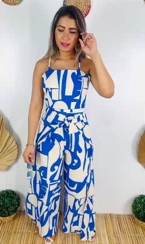 CONJUNTO CALÇA ENVELOPE COM CROPPED DE AMARRAR ATRÁS