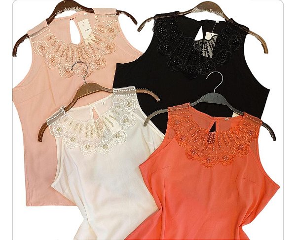 BLUSA BORDADA REGATA BEL