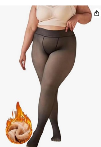 MEIA CALÇA TERMICA TRANSLUCIDA PLUS SIZE