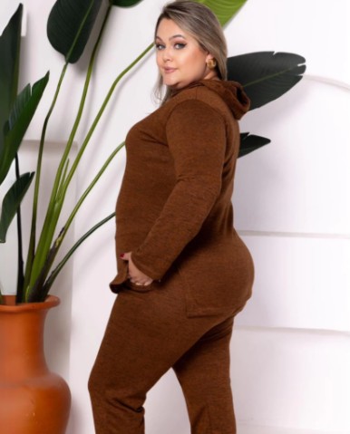 CONJUNTO LÃNZINHA PLUS SIZE TOUCA